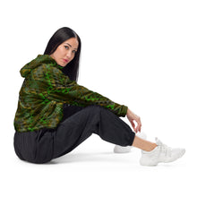Load image into Gallery viewer, Kanakaflage Laka by Hakuole Designs Women’s cropped windbreaker
