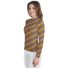 Load image into Gallery viewer, Lei Puakenikeni by Honiʻs Hawaiʻi ʻŌpio Rash Guard
