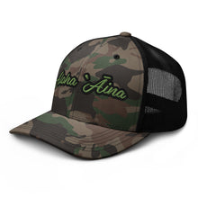 Load image into Gallery viewer, Aloha ʻĀina Camouflage trucker hat
