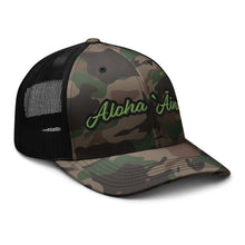 Load image into Gallery viewer, Aloha ʻĀina Camouflage trucker hat
