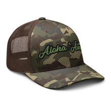 Load image into Gallery viewer, Aloha ʻĀina Camouflage trucker hat
