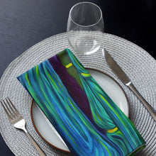 Load image into Gallery viewer, Blue Bamboo Cloth napkin set
