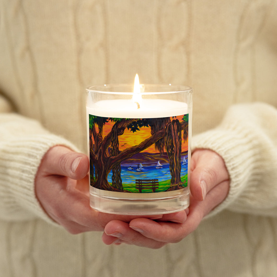 Maui Banyan Bliss Glass jar soy wax candle