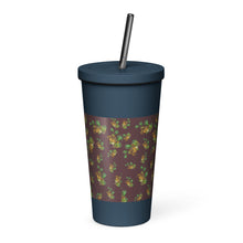 Load image into Gallery viewer, Puakenikeni by Honiʻs Hawaiʻi Insulated tumbler with a straw
