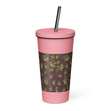 Load image into Gallery viewer, Puakenikeni by Honiʻs Hawaiʻi Insulated tumbler with a straw
