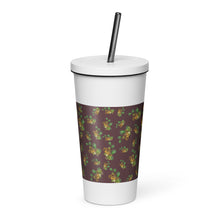 Load image into Gallery viewer, Puakenikeni by Honiʻs Hawaiʻi Insulated tumbler with a straw
