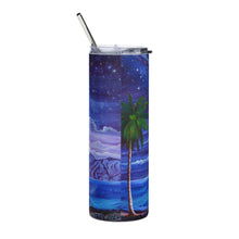 Load image into Gallery viewer, Molokai Nui A Hina Stainless steel tumbler by Rachael Ray Art
