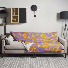 Load image into Gallery viewer, "Lei Puakenikeni" Poni by Honiʻs Hawaiʻi Throw Blanket
