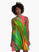 Load image into Gallery viewer, &quot;Ti Leaf Series 4&quot; A Line Dress
