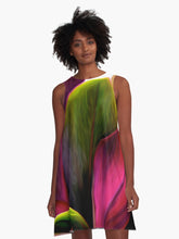 Load image into Gallery viewer, &quot;Ti Leaf Bouquet&quot; A Line Dress
