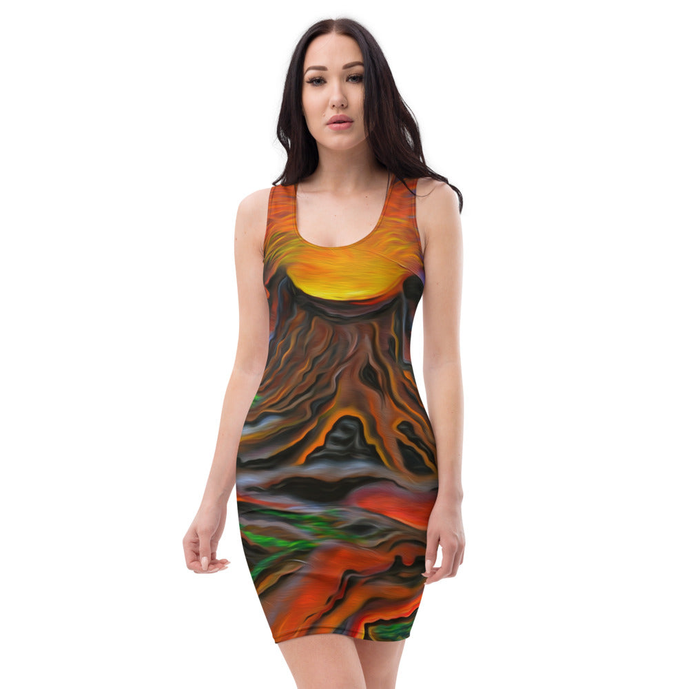 Madame Pele - Pili Pa'a Dress