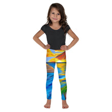 Load image into Gallery viewer, Palm Island Sunrise Kids Leggings

