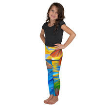 Load image into Gallery viewer, Palm Island Sunrise Kids Leggings
