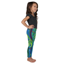Load image into Gallery viewer, Blue Bamboo Kids Leggings

