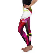 Load image into Gallery viewer, Ti Leaf Bouquet - Youth Leggings
