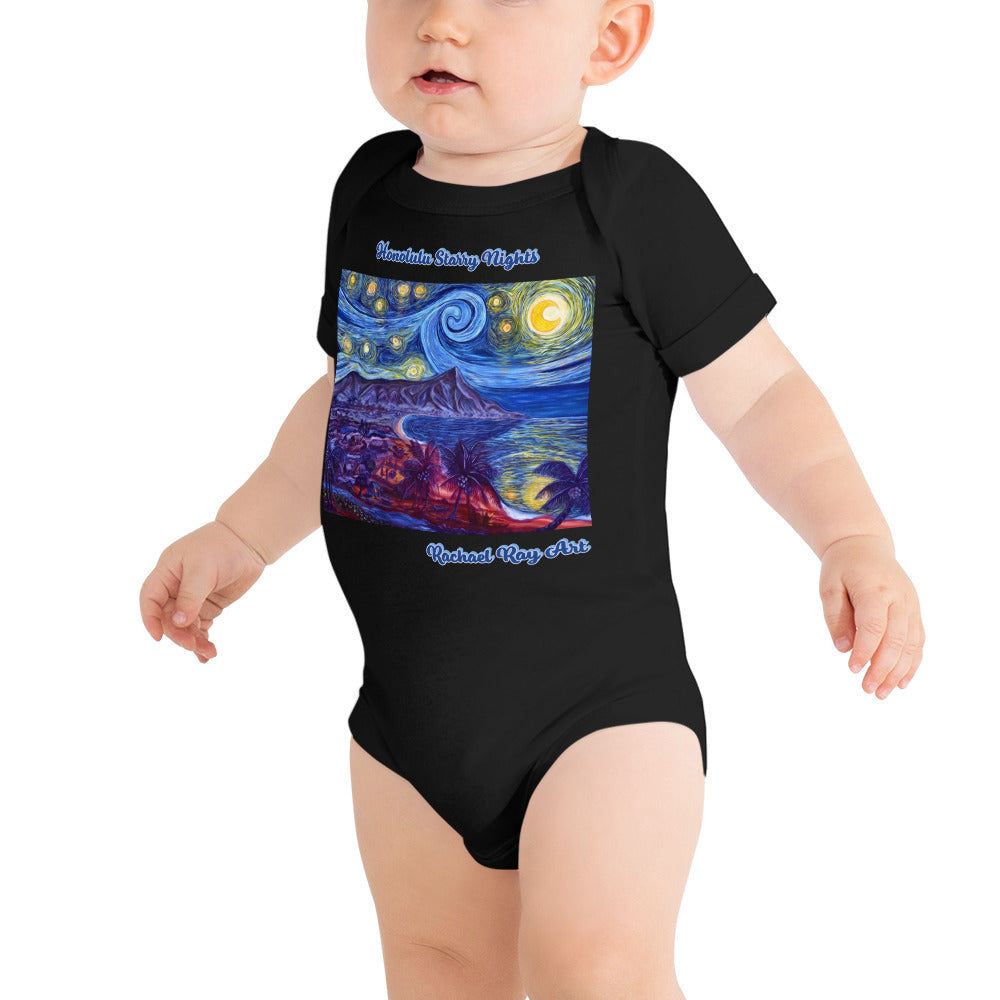 Honolulu Starry Nights Baby short sleeve one piece