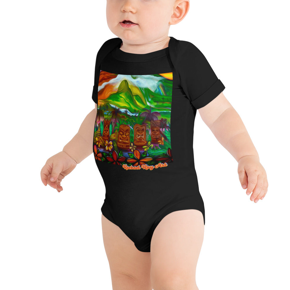 Māla Akua (Garden of Gods) Baby short sleeve one piece