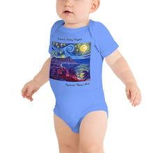 Load image into Gallery viewer, Honolulu Starry Nights Baby short sleeve one piece

