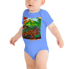 Load image into Gallery viewer, Māla Akua (Garden of Gods) Baby short sleeve one piece
