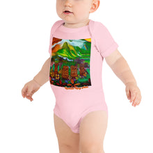 Load image into Gallery viewer, Māla Akua (Garden of Gods) Baby short sleeve one piece
