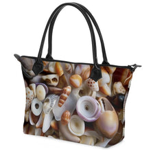 Load image into Gallery viewer, Nappa Leather Zipper  Hand Bag &quot;Nå Pupu Makena - Makena Shells&quot;
