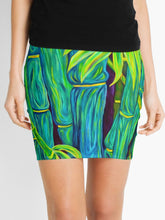 Load image into Gallery viewer, &quot;Blue Bamboo&quot; Pencil Skirt
